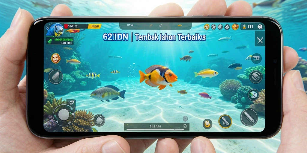 Screenshot gameplay 62IDN yang seru dengan penembakan ikan.