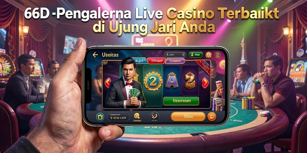 Tampilan screenshot gameplay Live Casino 66D yang menarik dan interaktif.