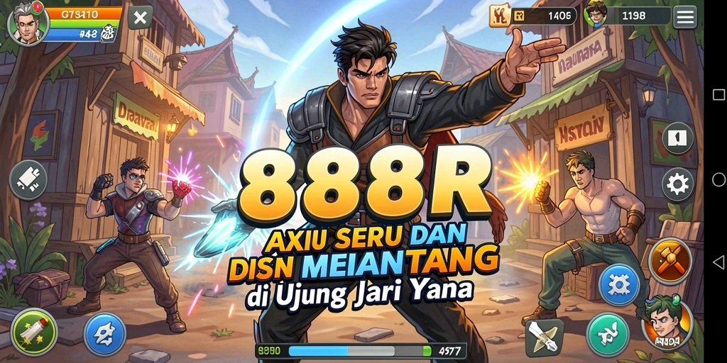 Screenshot gameplay 888R menunjukkan aksi pertempuran yang mendebarkan.