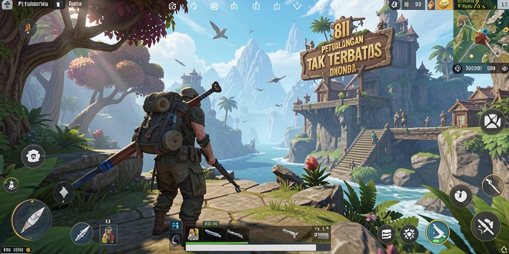 Gambaran gameplay Open World yang memukau di 8II.