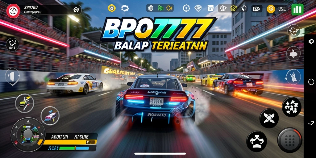 Tampilan memukau dalam game balap BPO777 dengan aksi mendebarkan.