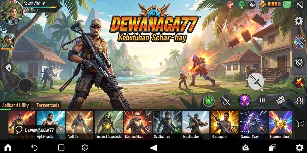 Tampilan tangkapan layar DEWANAGA77 dengan antarmuka yang intuitif.