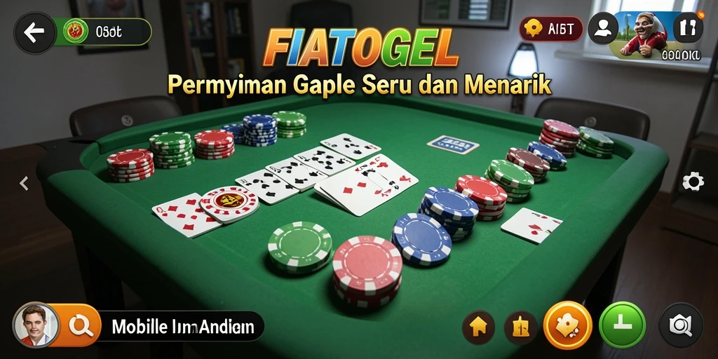 Tampilan gameplay Gaple yang menarik dan interaktif