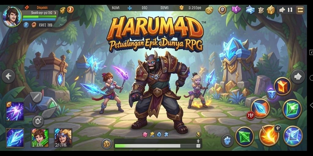 Gameplay menarik dari HARUM4D yang penuh petualangan RPG.