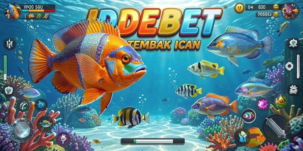 Screenshot gameplay Tembak Ikan yang menegangkan.
