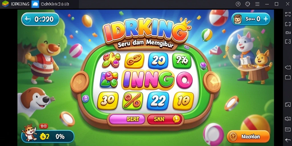 Tampilan gameplay IDRKING yang seru dan menarik.