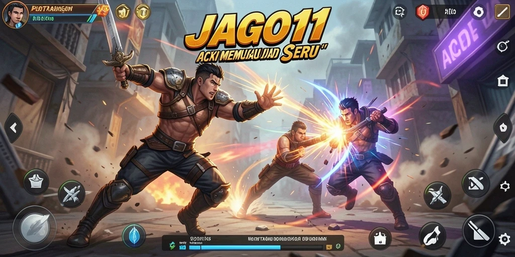 Tampilan gameplay <strong>JAGO11</strong> yang memukau dengan aksi seru.