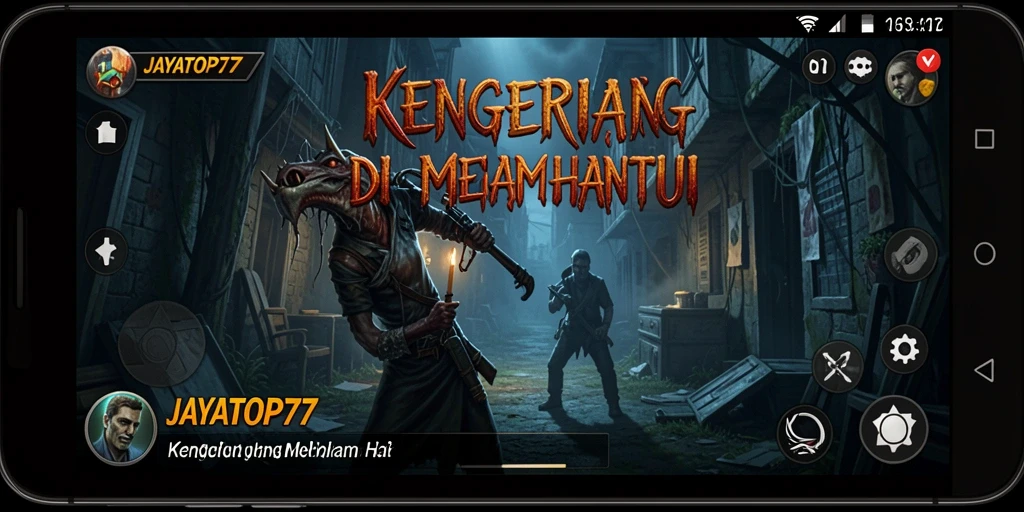 Tangkapan layar JAYATOP77 menampilkan momen menegangkan dalam game Horror.