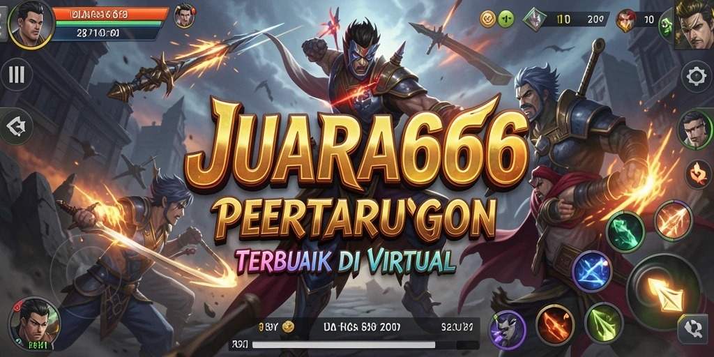 Tampilan seru dari pertarungan di JUARA666 dengan karakter yang mendebarkan.