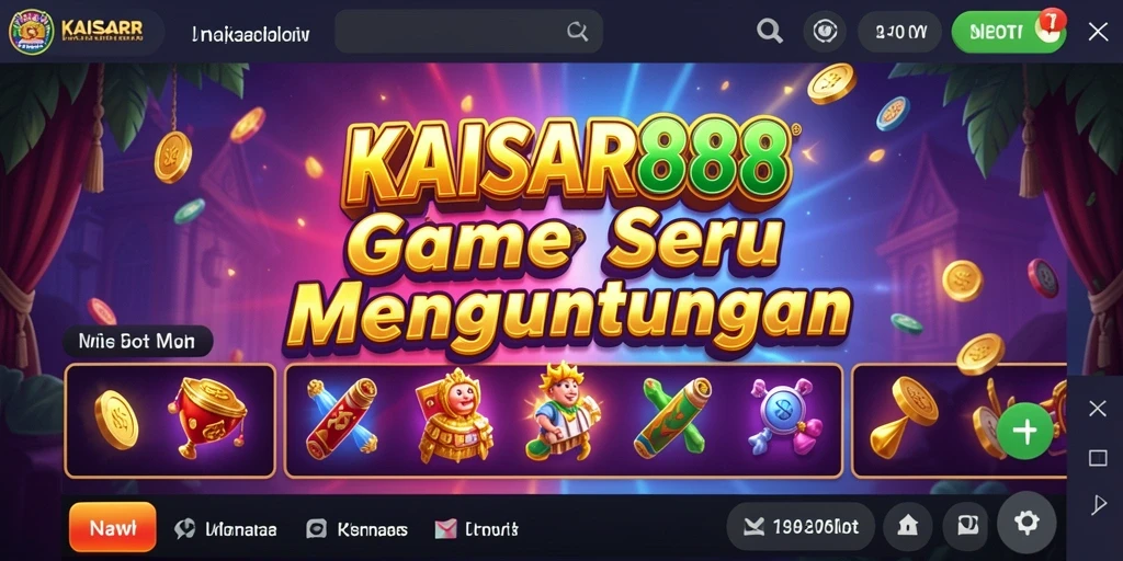 Tampilan menarik gameplay KAISAR888 di mesin Slot.
