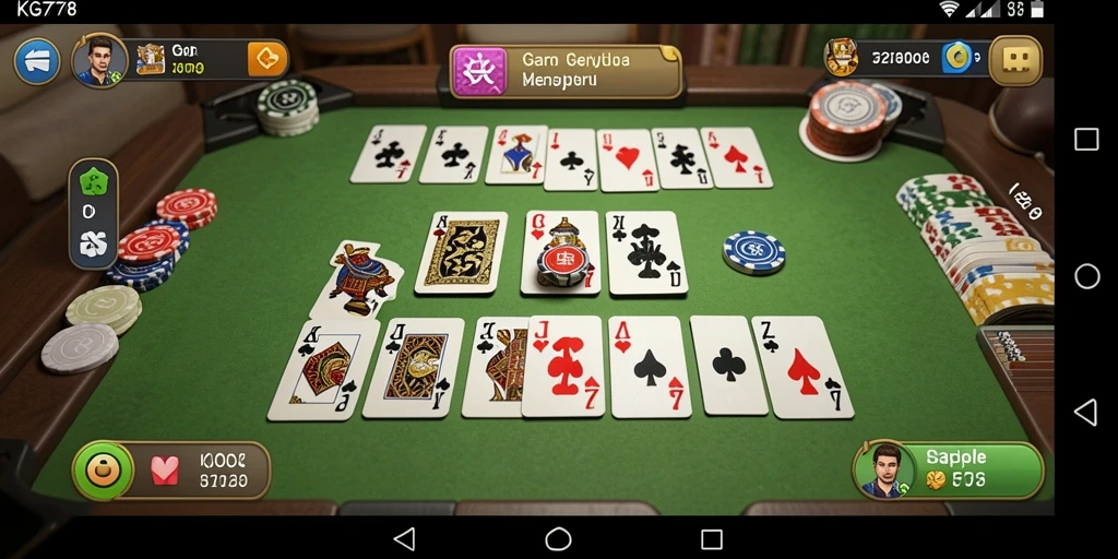 Tampilan gameplay Gaple yang seru di KG778.