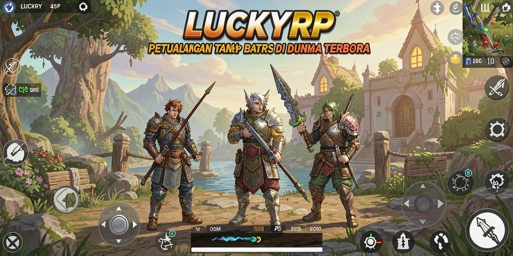 Gameplay menakjubkan di dunia terbuka LUCKYRP yang memikat.