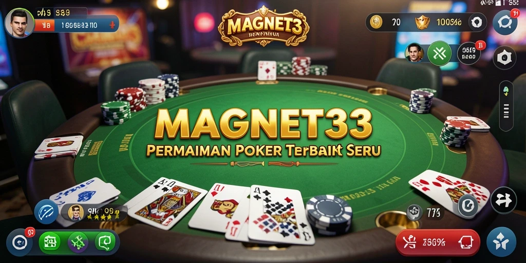Gameplay MAGNET33 yang menampilkan aksi poker yang mendebarkan.