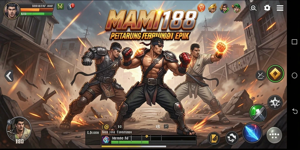 Screenshot gameplay MAMI188 yang menampilkan pertarungan seru.