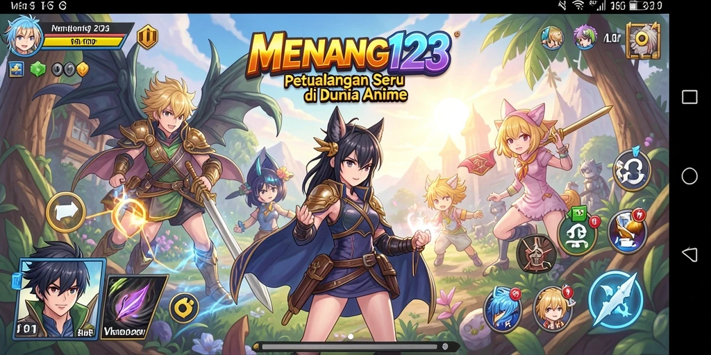 Gambaran gameplay MENANG123 yang seru dan penuh warna.