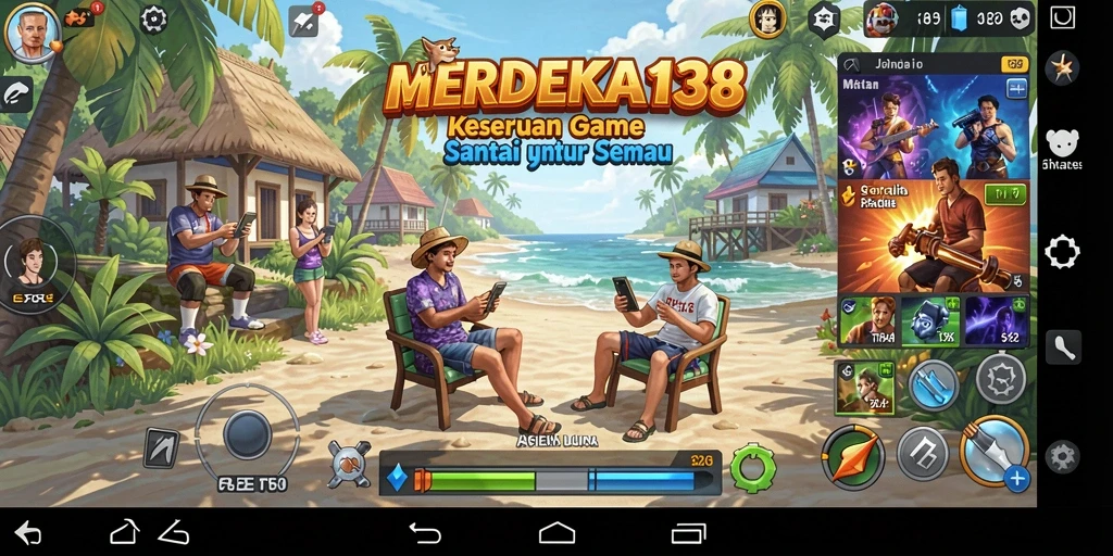 Screenshot gameplay MERDEKA138 menampilkan keseruan permainan santai.