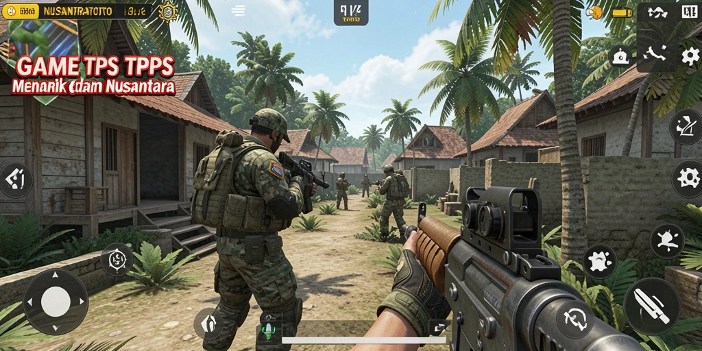 Screenshot gameplay NUSANTARATOTO menampilkan aksi seru dalam lingkungan indah.