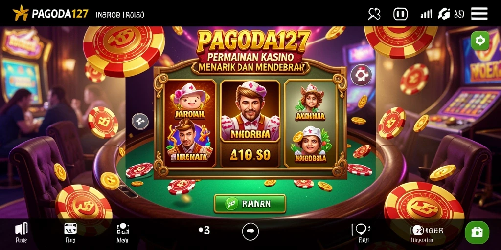 Tampilan gameplay Kasino yang mengesankan dari PAGODA127.