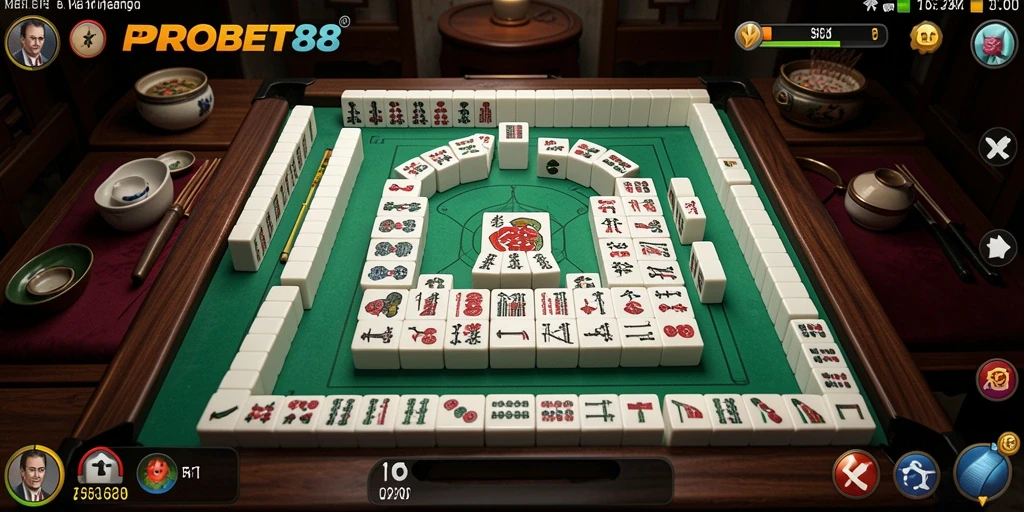 Tampilan gameplay Mahjong yang menakjubkan dari PROBET88.