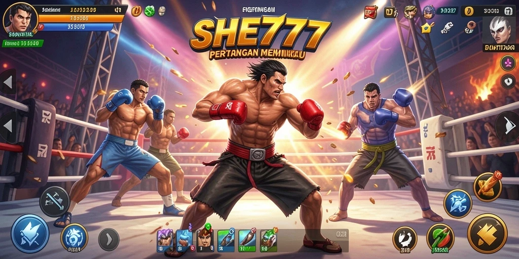 Tampilan gameplay seru dan dinamis dalam game Fighting.
