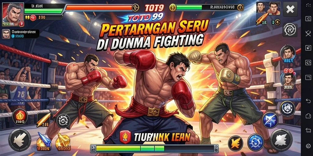 Tampilan gameplay TOTO99 yang penuh aksi dan pertarungan seru.